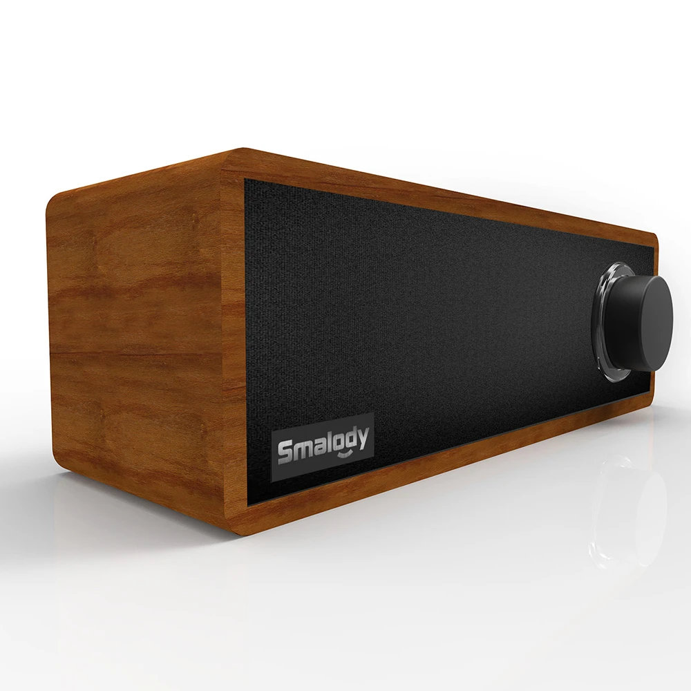 

Wireless Subwooferfor Wooden Bluetooth Speakers Smalody SL-50 Desktop Wireless Soundbar Sound Box Strong Bass for Smartphones