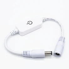 Светодиодные ленты панель регулировки яркости подсветки Яркость Управление светодиодный диммер 1 ключи Диммер 12 V-24 V светильник переключатель регулировки 3528 5050 5630