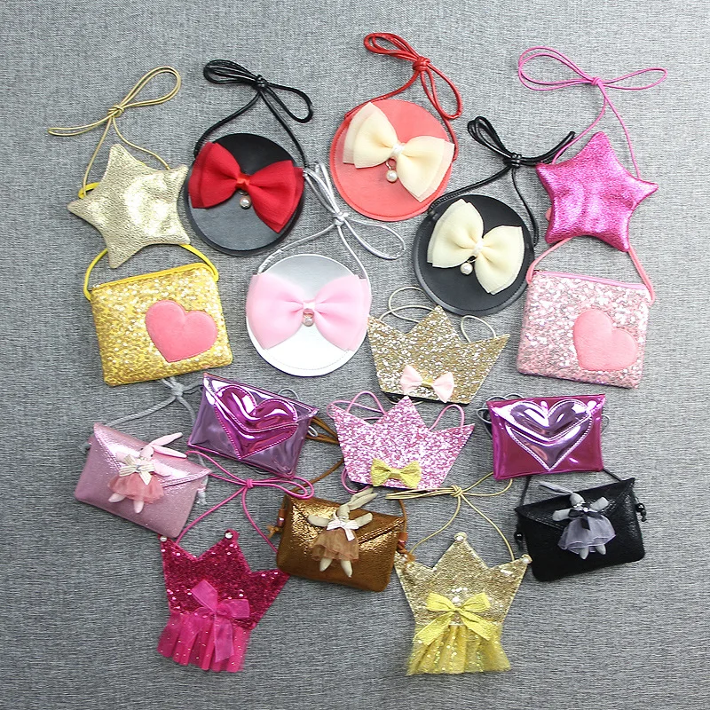 

Monsisy Christmas Lolita Children's Bag for Girl Handbag Kid Shoulder Bag Kawaii Baby Purse Wallet PU Leather Girl Messenger Bag