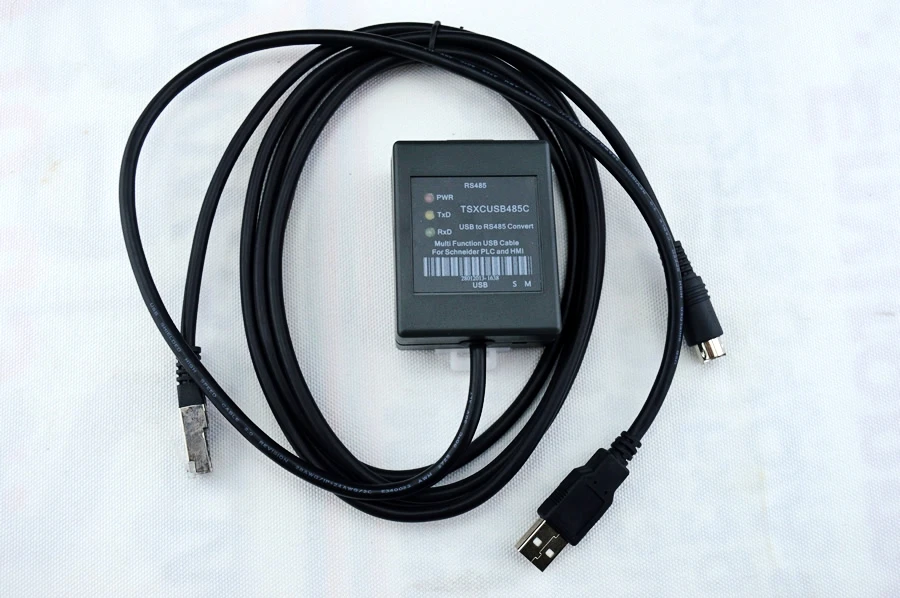 

Free shipping TSXCUSB485C TSXCUSB485 USB interface Schneider PLC multifunction programming cable with switch