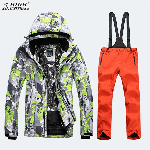 Горнолыжный костюм мужской，сноуборд，лыжный костюм мужской，куртка мужская зимняя， лыжный костюм，горнолыжный костюм，лыжи,лыжная куртка,зимний костюм, горнолыжная куртка мужская,костюм горнолыжный,куртка горнолыжная - Цвет: orange set
