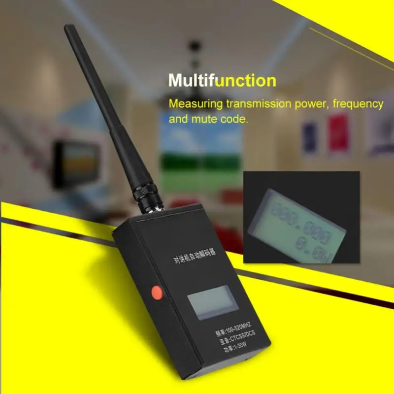 

Frequency Counter JK560S For Baofeng Walkie Talkie Decoder 1-30w 100-520mhz CTCSS/DCS SMA-Female Antenna Frequency Counter US