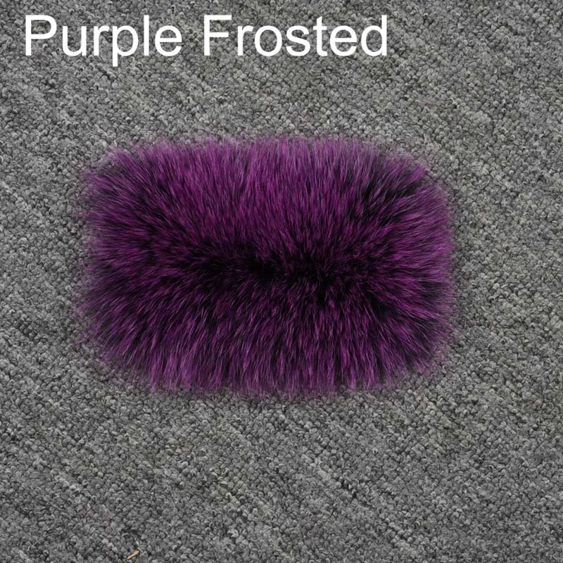 Женская шуба из натурального Лисьего меха, теплая зимняя куртка, модная верхняя одежда из натурального меха, высокое качество, Новое поступление S7370 - Цвет: Purple Frosted