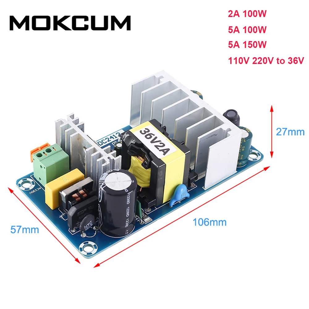 AC-DC 110V 220V 230V to 24V 4A 100W Buck Converter Switching Power Supply Module