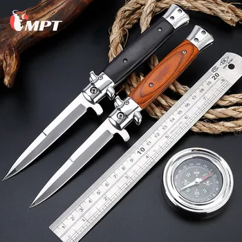 

Folding blade knife High hardness folding knife tactical blade wood handle camping knife outdoor stainless steel knives