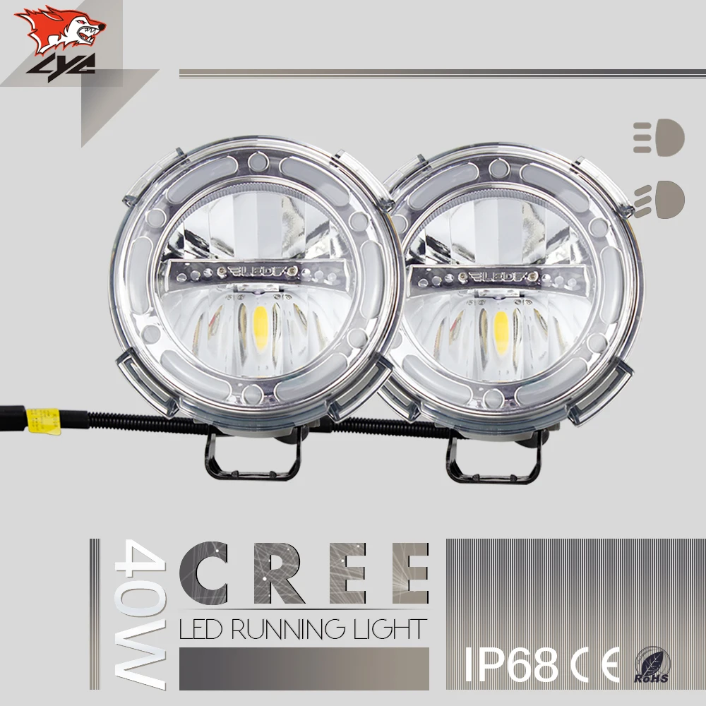 

Car Styling LYC 7inch Offroad Led Headlight 7 Led Headlight Drl Led Imported Chip 800 meters Lighting for SUV Truck Jeep 1pcs