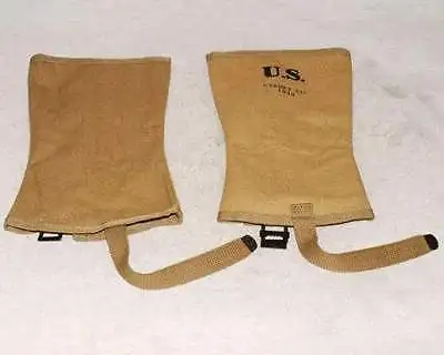 Military WWII US Army Wrappings Leggings or Puttee Soldier Canvas-US048