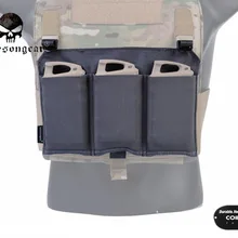 Emerson тактический быстрый зажим передняя Панель Emerson Съемная platebag тройной M4 подсумок для 4019/4020 жилет EM6407WG