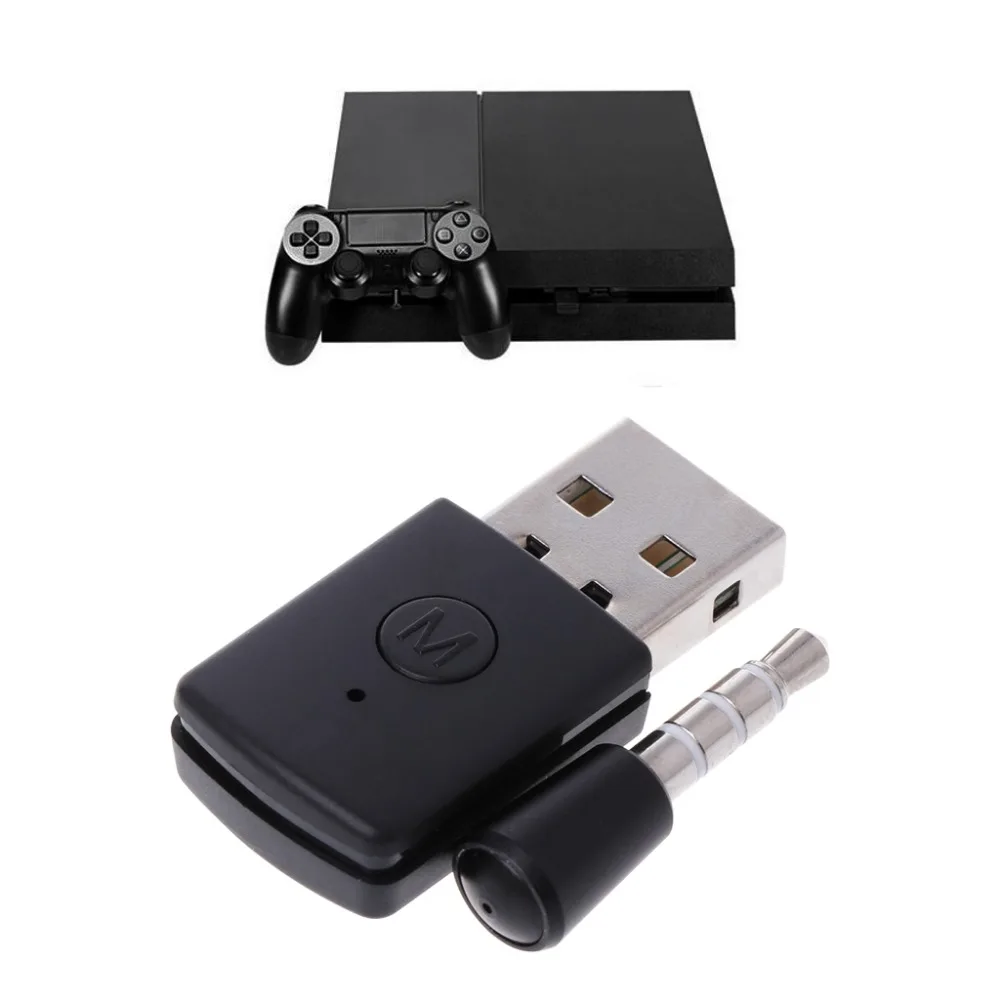

USB 2.0 Bluetooth 4.0+EDR Dongle Wireless Headphone MIC Adapter For PS4 Controller Console