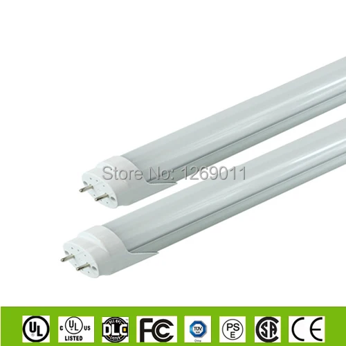 UL CE RoHS Approval  Free Shipping AC100 to 277V T8 LED Fluorescent Tube Light 1200cm 18W 110LM/W