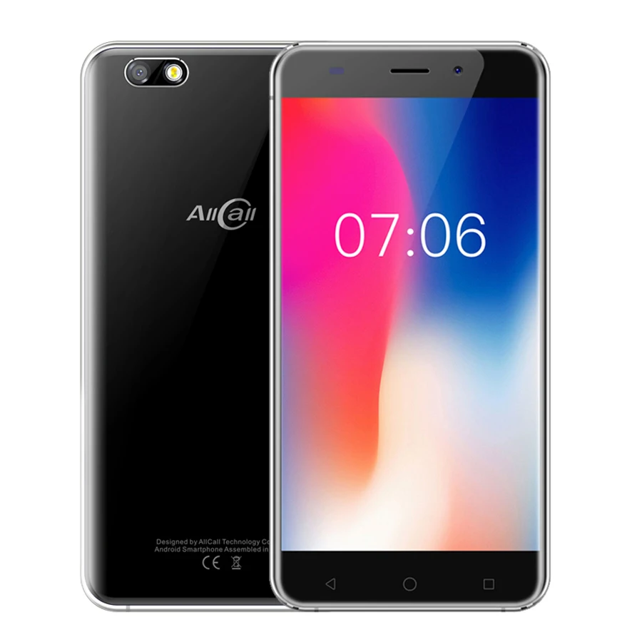 Original AllCall Madrid 3G 5.5Inch MT6580A Quad core 1GB RAM 8GB ROM 8MP+2MP Cameras Android 7.0 2600mAh Mobile Phone