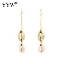 YYW 2019 New Bohemian Shell Long Tassel Earrings For Women Wholesale Summer Gift Fashion Simulated Pearl Drop Dangle Earrings YYW 2019 New Bohemian Shell Long Tassel Earrings For Women Wholesale Summer Gift Fashion Simulated Pearl Drop Dangle Earrings