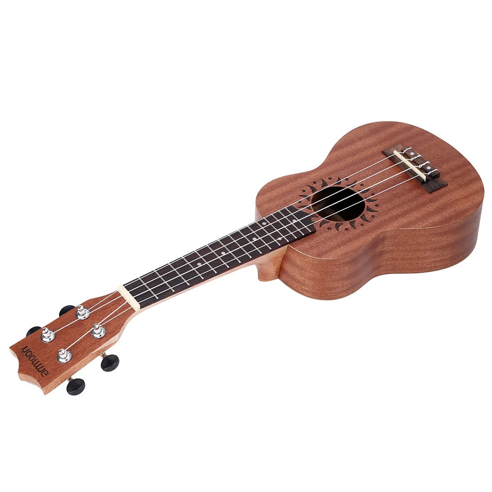 Ammoon 2" Акустическая гитара Sapele Ukelele 15 Лада 4 струны Гавайская гитара высокого качества струнный музыкальный инструмент