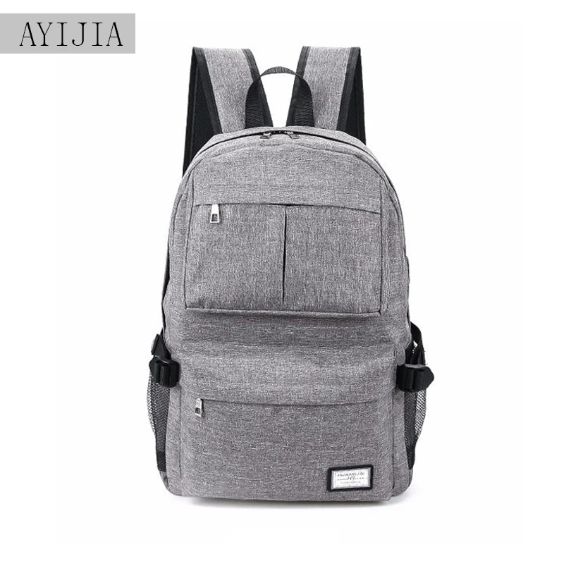 

USB backpack male padded computer bag 2018 new casual bag junior high school student backpack travel bag large capacity business