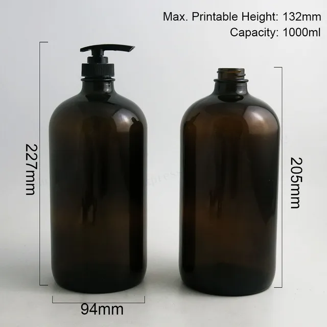 2pcs 1000ml large refillable