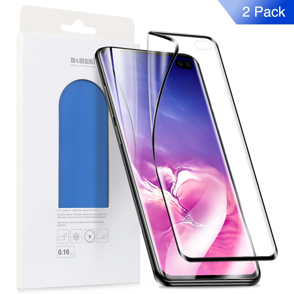2Pcs memumi for Samsung Galaxy S10 S10 Plus Screen Protector Full Coverage Soft Nano Film 0