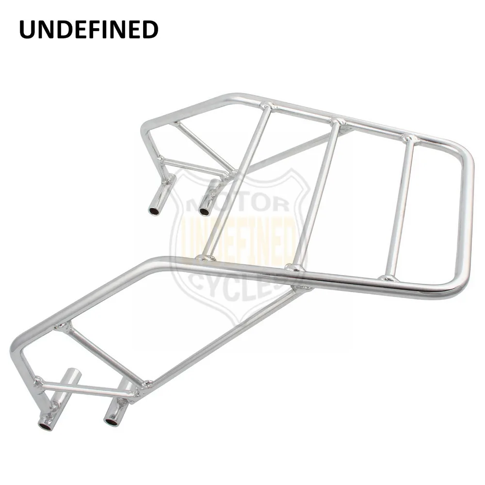Motorcycle Accessories Chrome Rear Fender Luggage Rack Tool Box Carrier