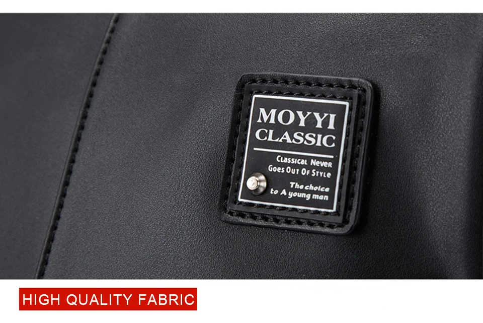 Student Backpack PU Leather Men Laptop Backpacking 15.6 Fashion Casual Backpacks School Teenagers Boys Bagpack USB Notebook Bags (10)