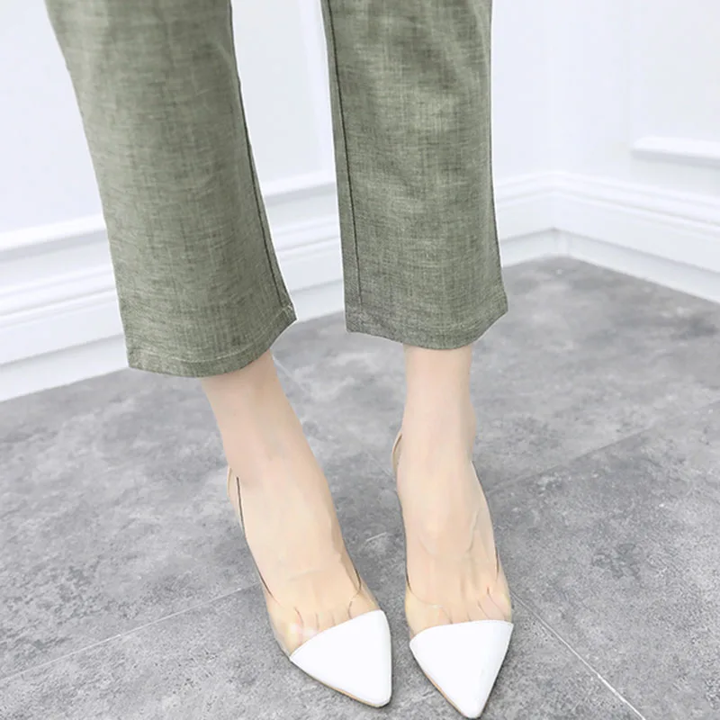 Spring Suit 2018 New Women Two-piece Cotton and linen Suit Jacket Nine Pants Casual Fashion Workplace Executive Suit Ladies yh33