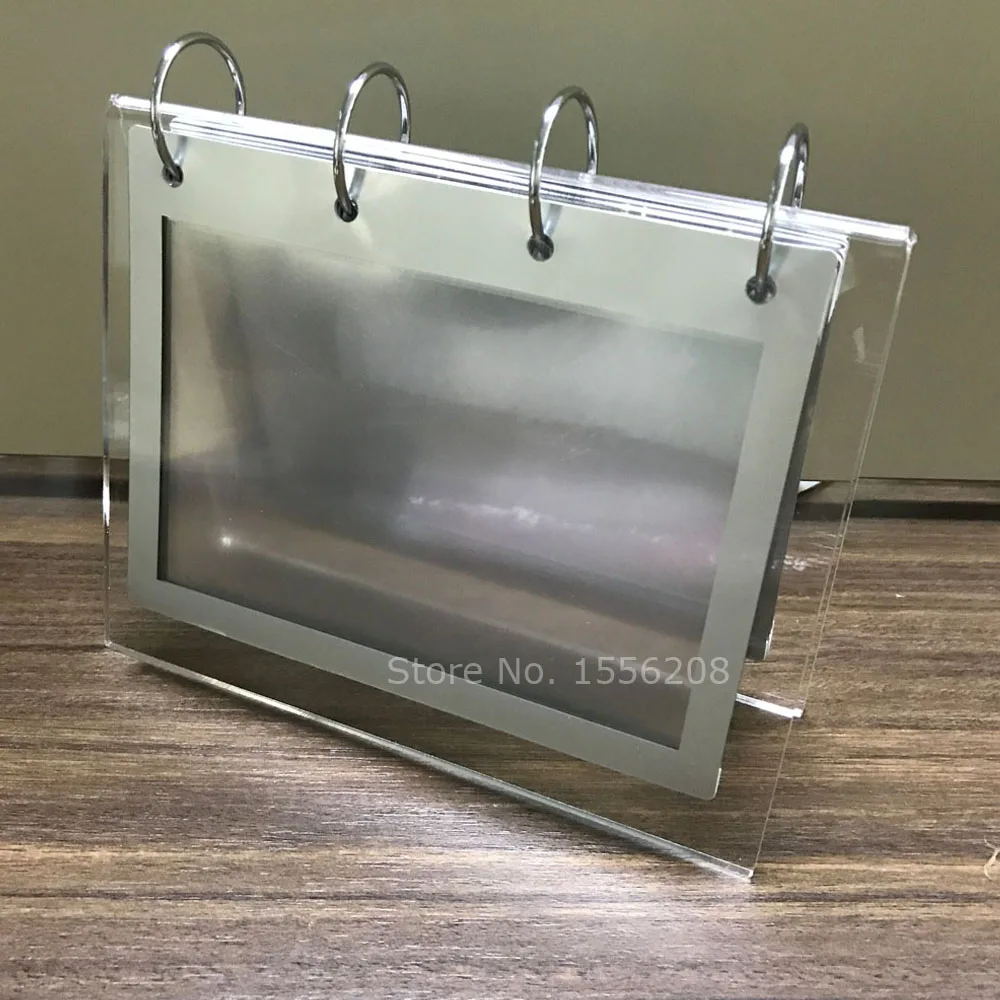 

Desktop Acrylic Calendar Frame Display For 6 Inch Photos,Menu,or DIY Calendar Page
