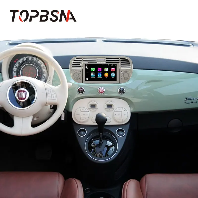 Best TOPBSNA Android 8.0 Car DVD Player For Fiat 500 Abarth 2007 2008 2009-2015 GPS 1 Din Car Radio Multimedia WIFI Stereo Headunit 5 Best TOPBSNA Android 8.0 Car DVD Player For Fiat 500 Abarth 2007 2008 2009-2015 GPS 1 Din Car Radio Multimedia WIFI Stereo Headunit 5