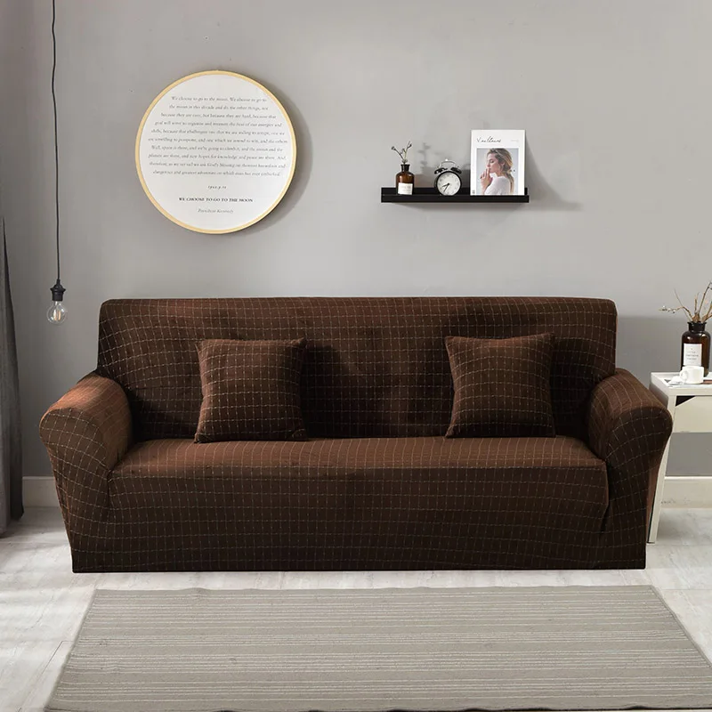 Элегантный современный диван покрытия спандекс эластичных полиэстер цветочные 1 / 2 / 3 / 4- местный диван slipcover председат - Цвет: KS