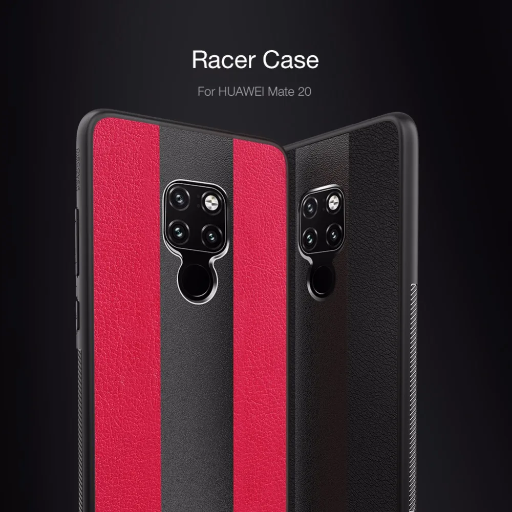 Чехол для huawei mate 20 NILLKIN Racer с защитой от отпечатков пальцев, мягкий ТПУ кожаный чехол с краями, чехол в полоску для huawei mate 20