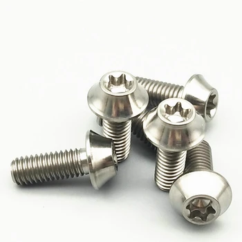 

Titanium Bolts M6 DIY Ti Bolt for V Brake Ti Gold Multiple Color Conical Head Torx Ti Screws Ti Fastener 4/6/12PIECES