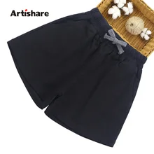 Шорты для девочек г., летние короткие леггинсы с эластичной резинкой на талии для девочек-подростков, шорты, штаны Одежда для больших детей для девочек 6, 8, 10, 12, 13 лет