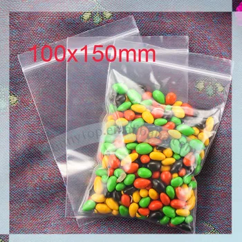 

Retail zipper bag (100x150mm) clear ziplock bag plastic candy bag