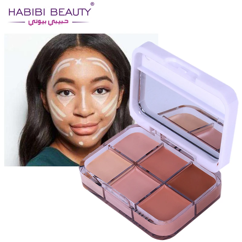 1PC Professional Dark Skin Contour Concealer Palette Long Lasting