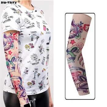 

Nu-TATY Birds of Flowers Man&woman style Tattoo Sleeve Stockings Body Art Leggings Cool Boys Girls Party Wearings
