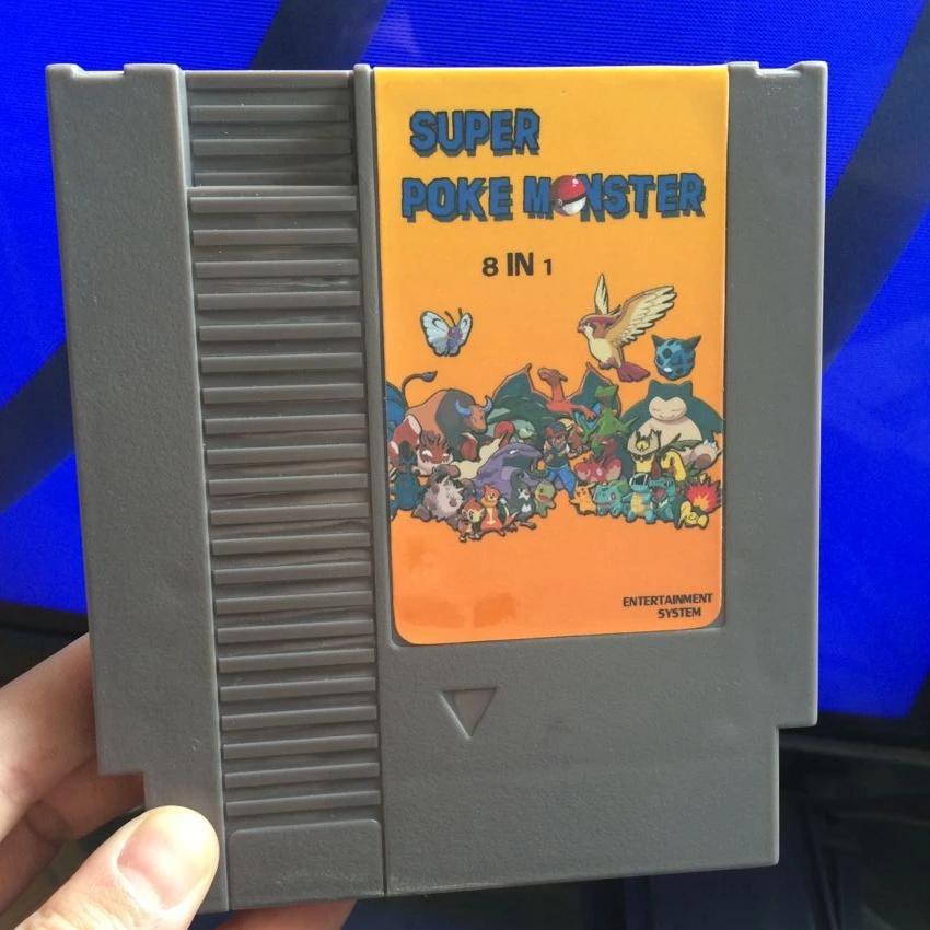

Super Poke Game 8 In 1 Blue /Crystal/Green/ Red/ Silver/ Yellow Golden/Monste Game Card For 72 Pin 8 Bit Game Player