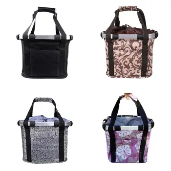 

1PC Foldable Bike Basket Detachable Universal Bicycle Handlebar Front Frame Bag For Mountain Bike 4 Styles
