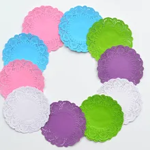 4 1/2 дюйма кружевная бумага цветы Тонкая Бумага ремесла для свадьбы украшение домашнего декора 100 шт./партия(смешанные цвета