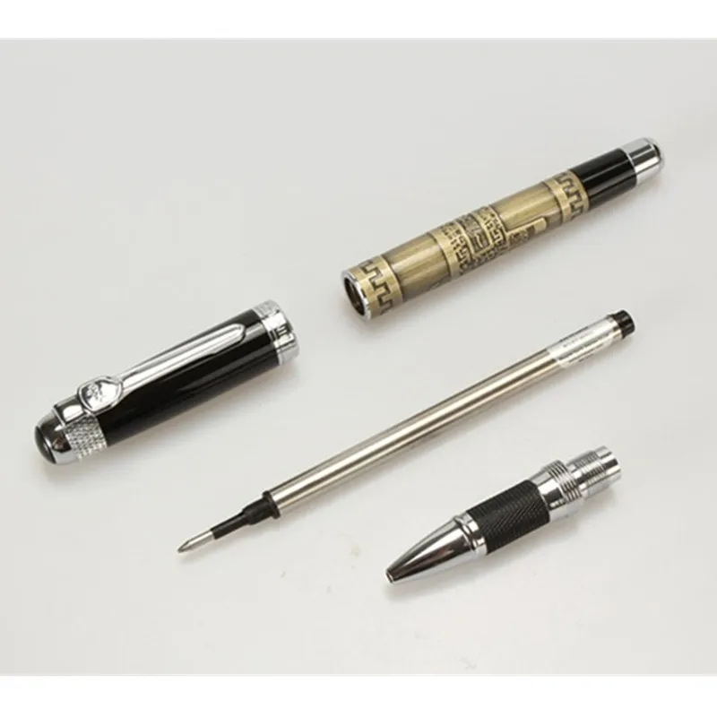 Jinhao-Rollerball-Pen-0-7mm-black-refill-189-Gold-Office-Students-ballpoint-pen-Metal-ball-pen(5)