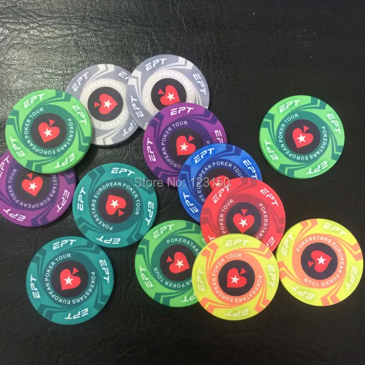 

THS-23 Poker Stars.com 10G ceramic poker chips, 50pcs/lot, Free shipping