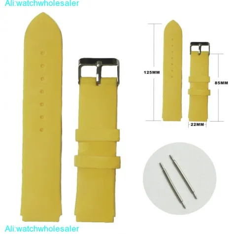 22mm Camel Brown Color Silicone Jelly Rubber Unisex Watch Band Strap WB1061Q22JB