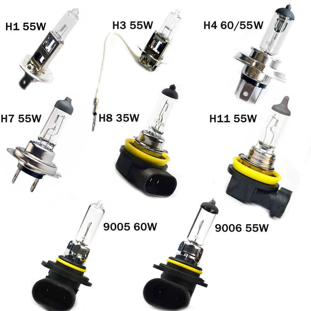 Бегемот Автомобильные фары супер яркие галогенные лампы 1 шт. H1 H3 H4 H7 H8 H11 9005 HB3 9006 HB4 12 в 4000 к прозрачные фары дальнего света