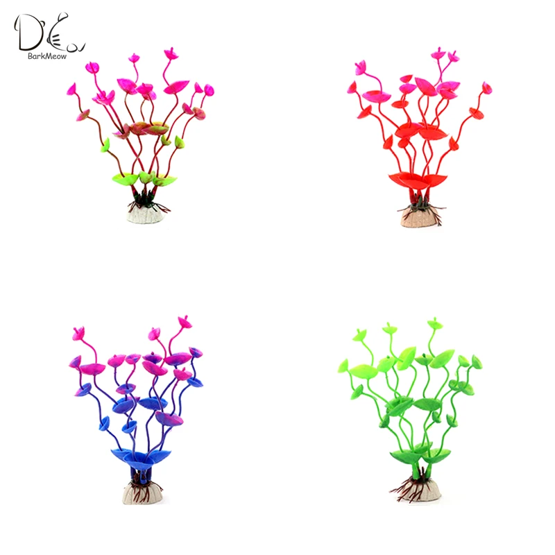 

BarkMeow 13cm Simulation Aquatic Plants Fish Tank Aquariums Landscape Microcosmic Decorate TPC Underwater Accessories BMCX26