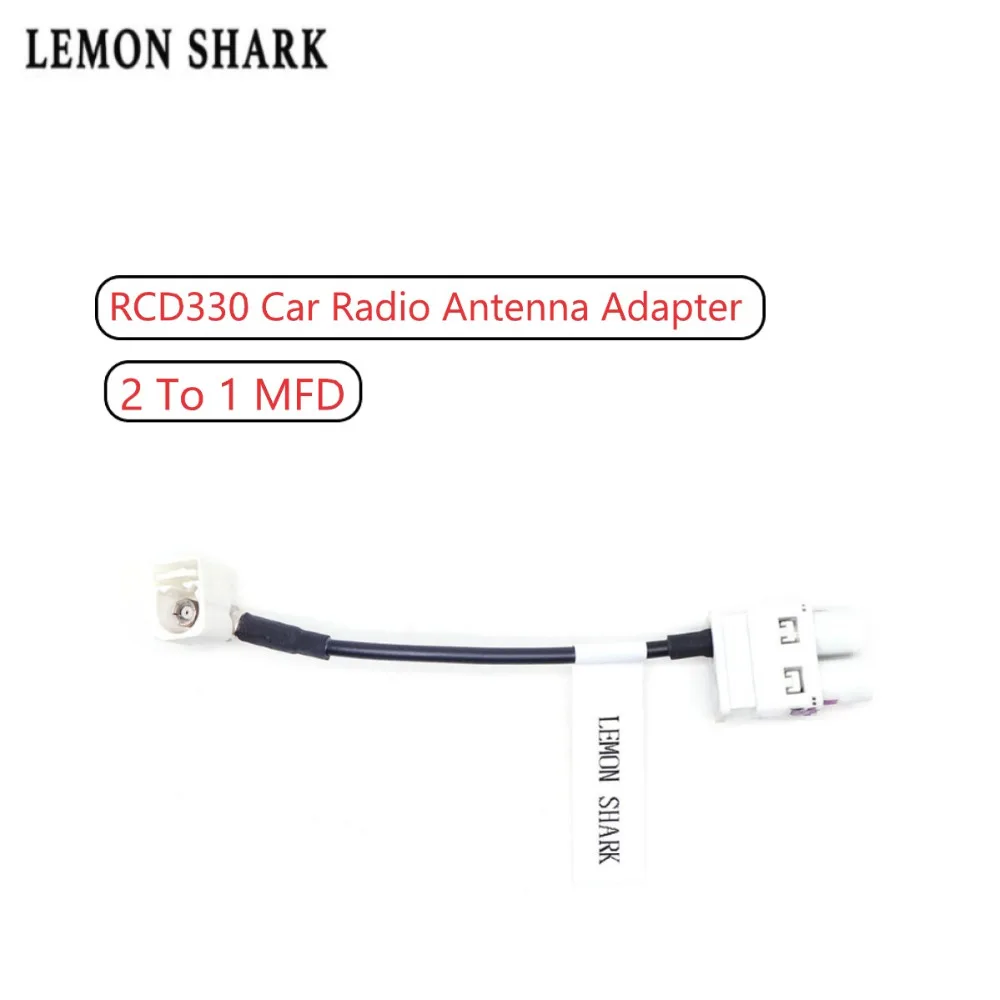 

Lemon Shark For VW MIB RCD330 RCD330G RCD330 Plus Car Radio Antenna Adapter 2 To 1 MFD
