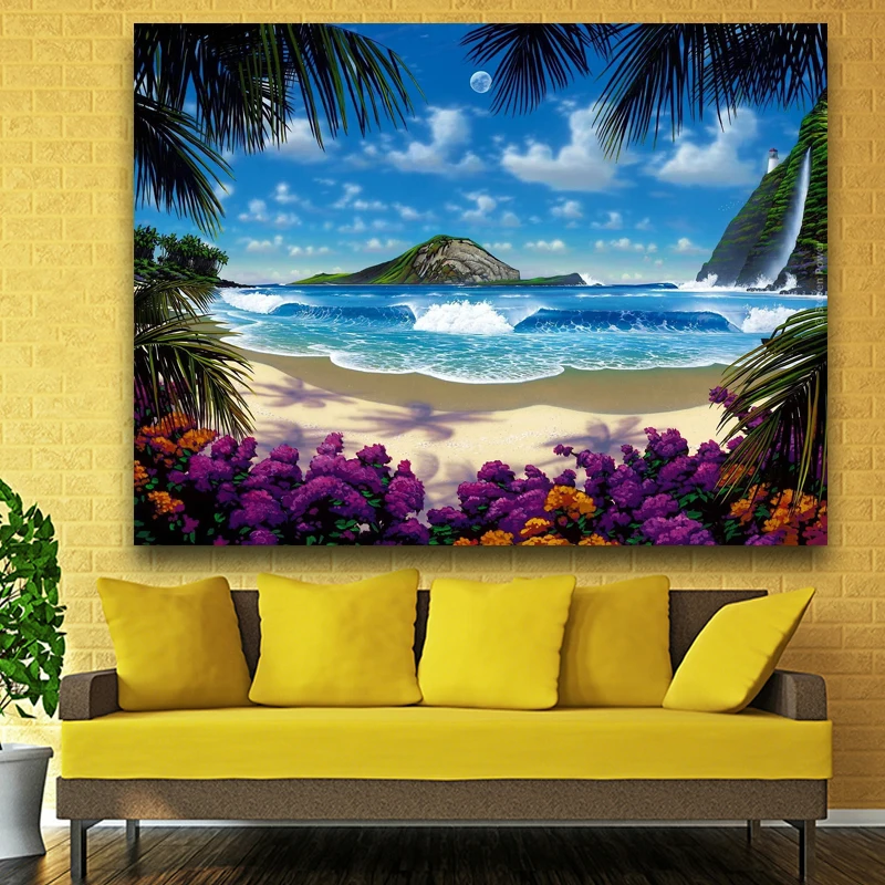 

(No Frame) Colorful Clouds Landscape Print Painting On Canvas Wall Art Home Decor Living Room Canvas Print Painting