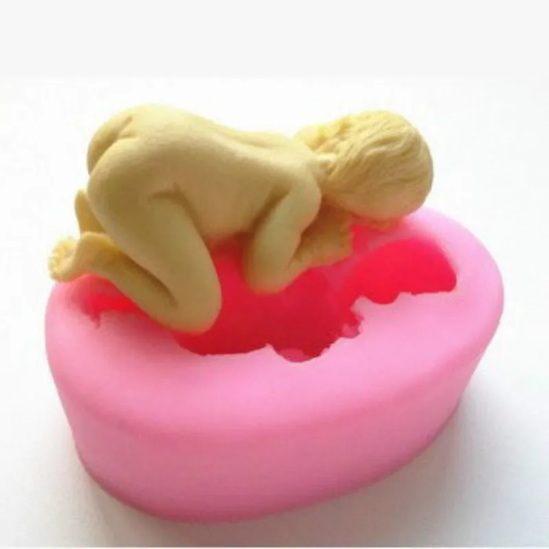 3D Cute Baby Silicone Mold Confectionery Tools Lace Mold Fondant Cake Decorating Tools for Pastry Baking