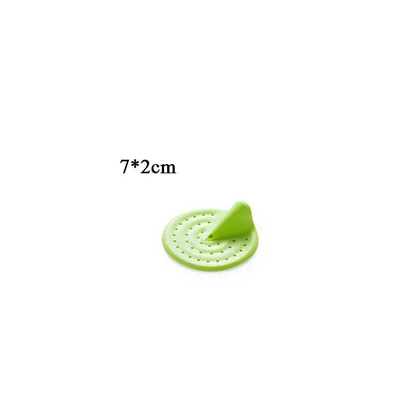 FEIGO Kitchen Bathroom Accessories Bathroom Sewerage Anti-Clogging Hair Strainer Shower Drain cover Kitchen Sink Filter F671 - Цвет: F671 Small green