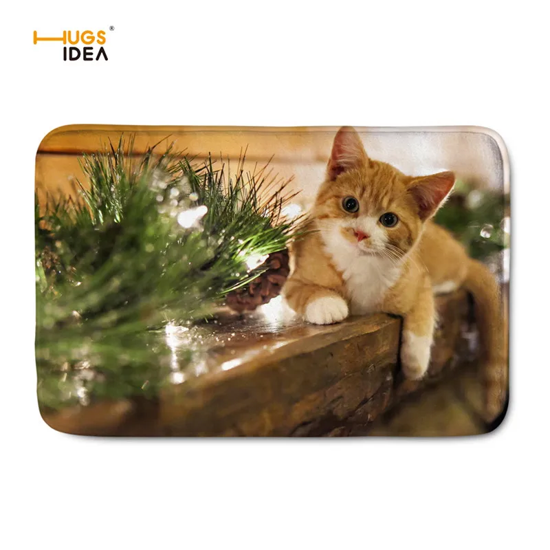 HUGSIDEA милое животное, кошка 3D печать ковры и ковры для дома гостиная нескользящий фланелевый ковер креативные ковры Tapete Para Sala