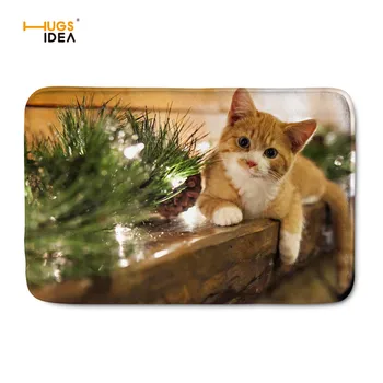

HUGSIDEA Lovely Animal Cat 3D Print Rugs and Carpets for Home Living Room Non-slip Flannel Carpet Creative Rugs Tapete Para Sala