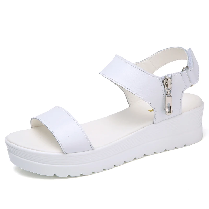 

New fashion women platform sandals back strap ladies flat sandal shoes split flip flop summer comfort shopping walking
