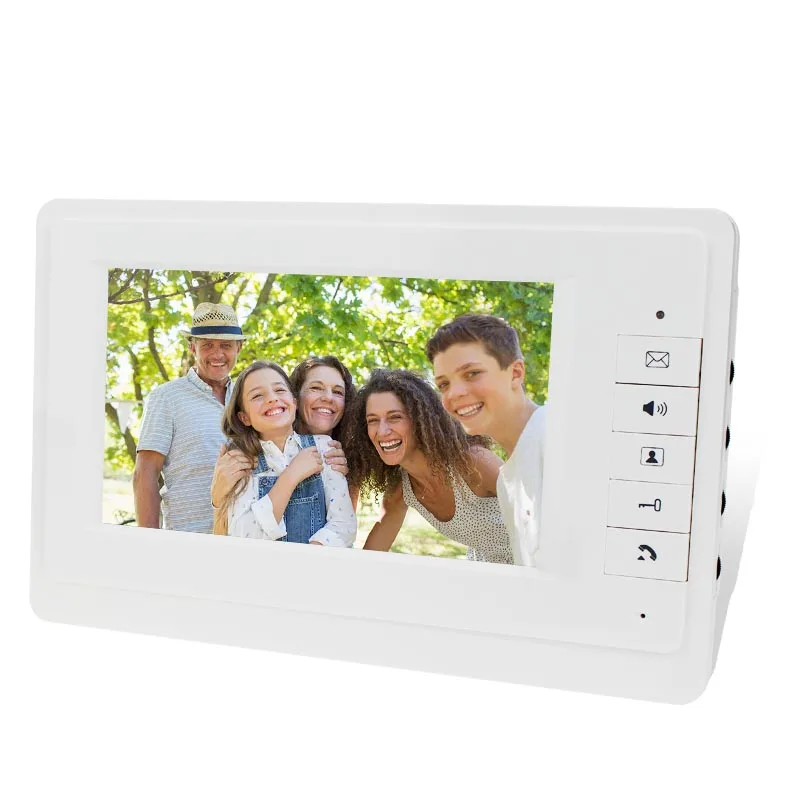 Видеодомофон 7. Indoor monitor домофон. экран домофона 7 дюймов. монитор домофона at-i-m711f/t white. rfid видеодомофон.