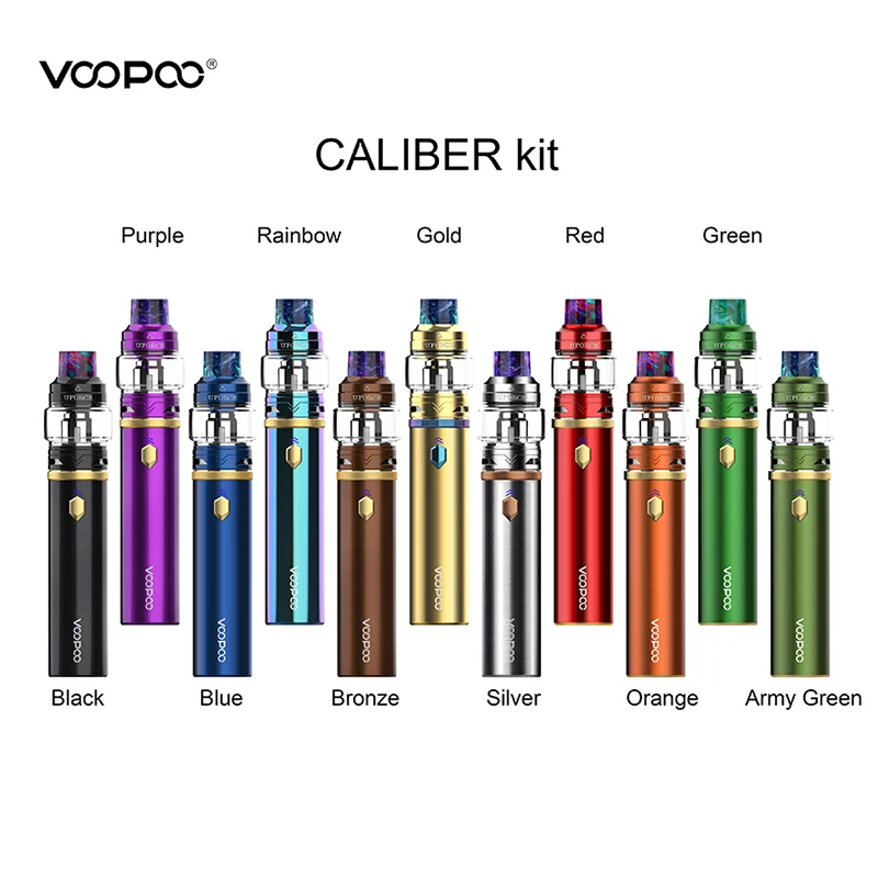 

Top Sale Voopoo Caliber 110W Starter Kit With UFORCE Sub Ohm Tank 5ml Built-in 3000mAh Battery Vaporizer Voopoo cigarette Kit