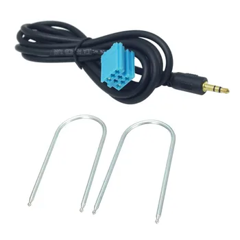 

Car 3.5mm to 8 Pin Aux Cable Adapter with 2 Key Disassembly tool Male CD Player Audio Music Input AUX Cable For Passat B5 Bora